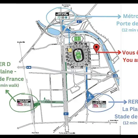 F2 Paris 10eme Gare Du Nord - Stade De France - Parking Saint-Denis (Seine-Saint-Denis)