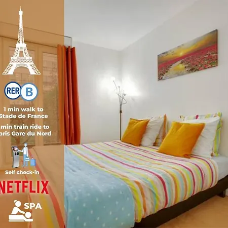 F2 Paris 10eme Gare Du Nord - Stade De France - Parking Apartment *